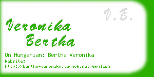 veronika bertha business card